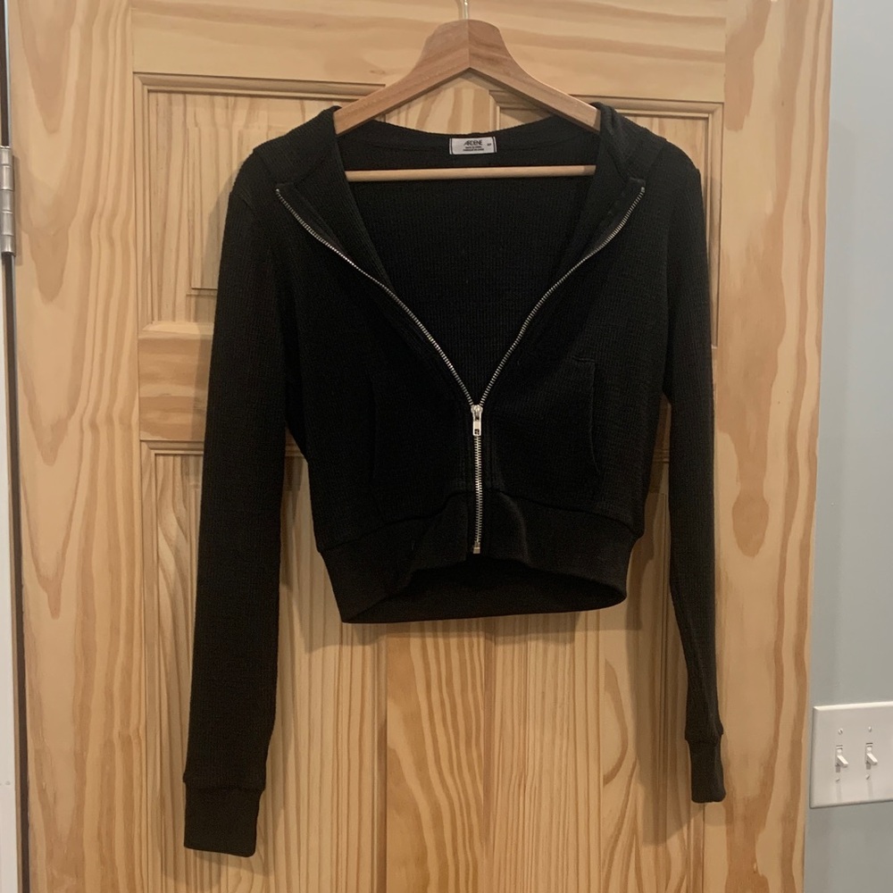 Ardene Black Textured Knit Top